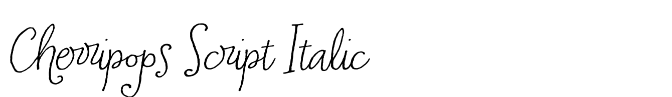 Cherripops Script Italic